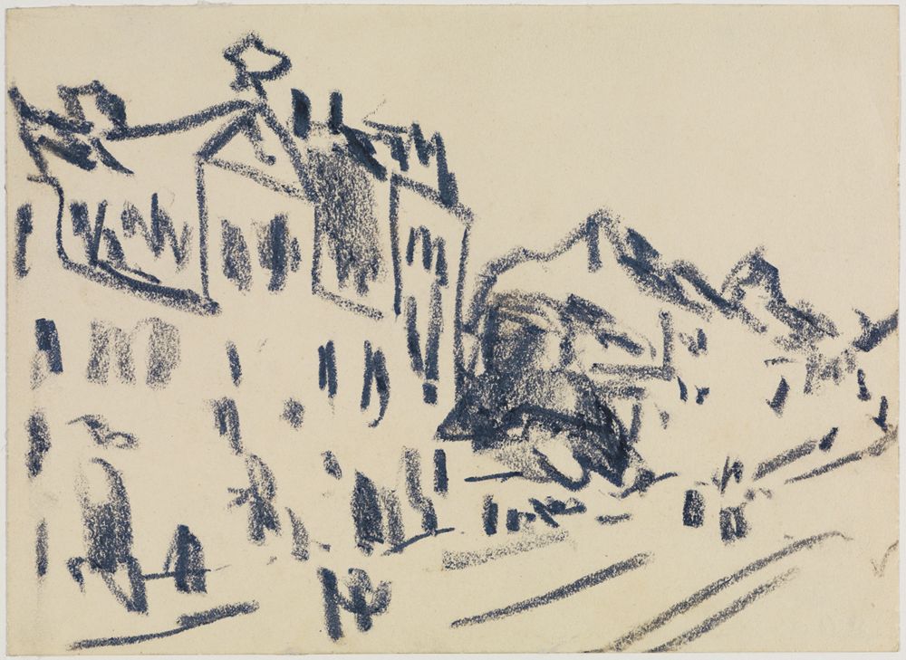 Ernst Ludwig Kirchner - Straße in Dresden