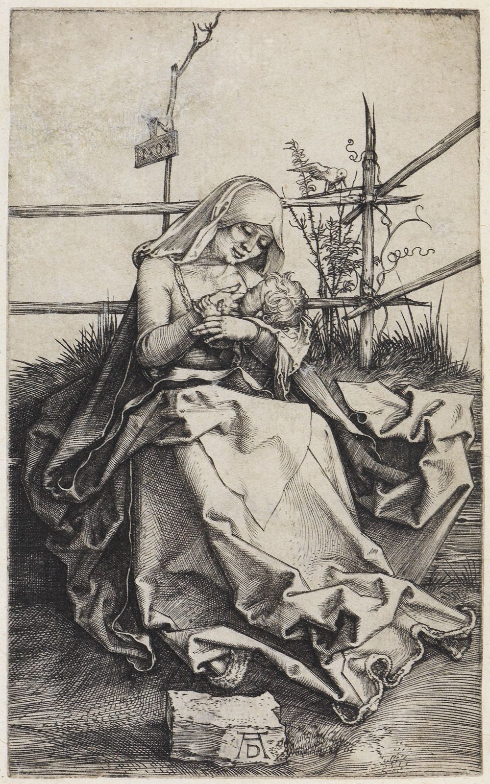 Albrecht Dürer - Madonna lactans auf der Rasenbank