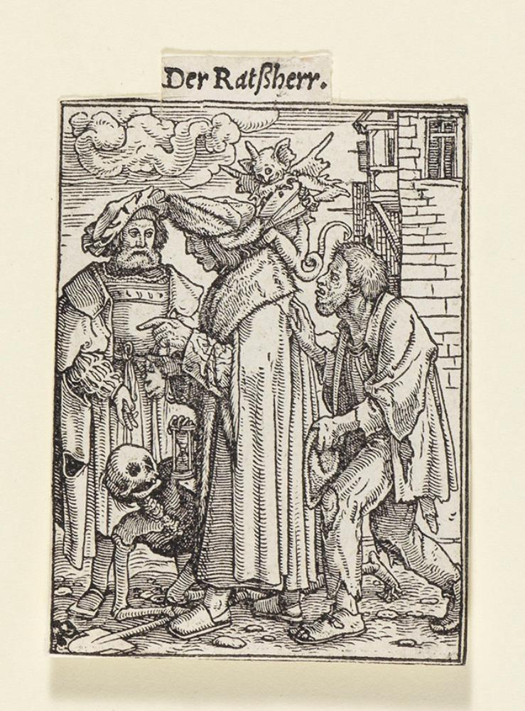 Hans Holbein (1497) - Der Ratsherr (Totentanz)