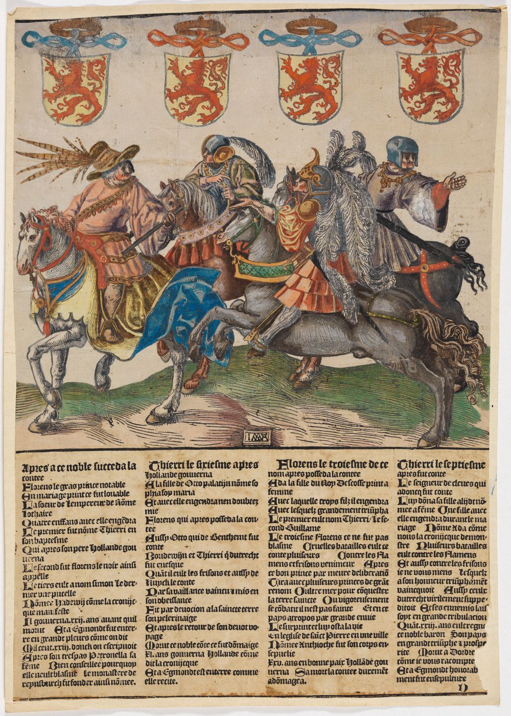 Jacob Cornelisz. van Oostsanen - Floris II, Theoderic VI; Floris III, Theoderic VII