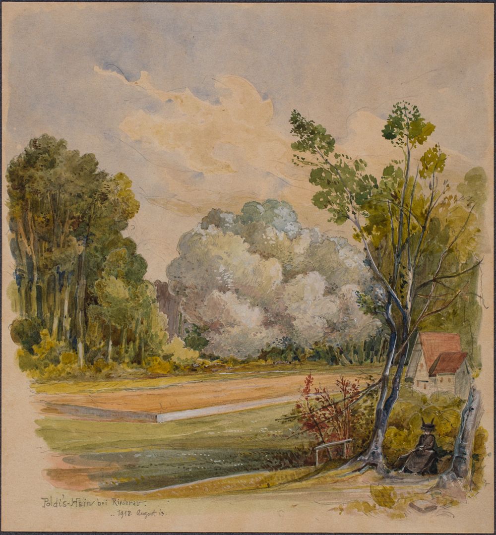 Josef Wilhelm Durm - Poldis-Hain bei Riederau (Kirchen und Landschaften aus Bayern)