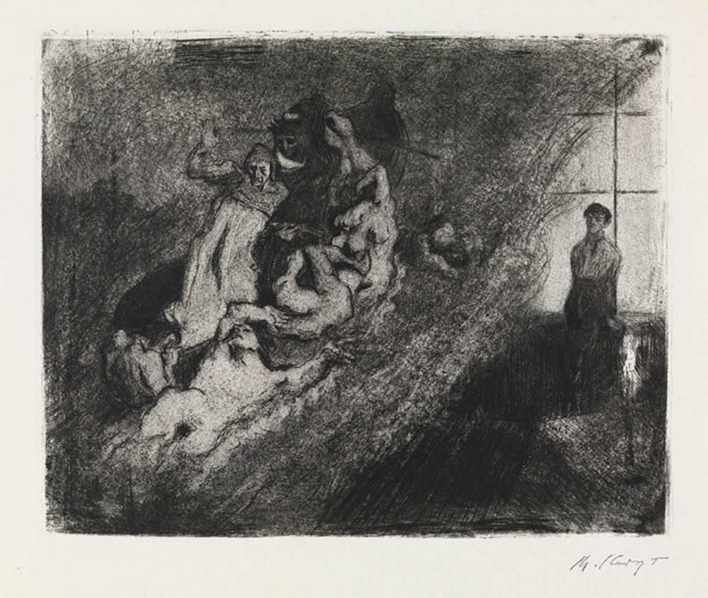 Max Slevogt - Nach der Dantebarke Delacroix