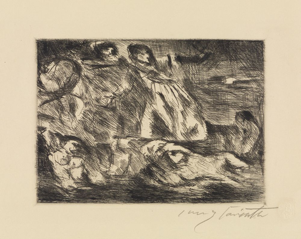 Lovis Corinth - Dantebarke nach Delacroix