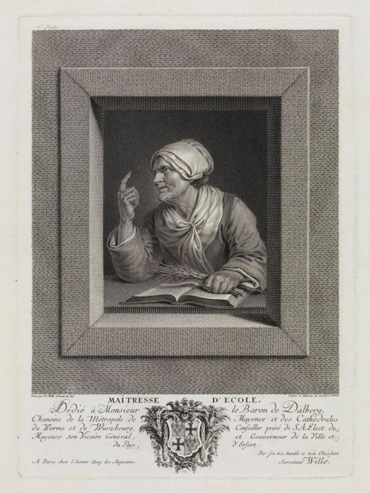 Johann Georg Wille - Maitresse décole