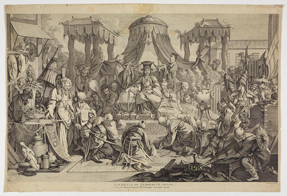 Jacques Gabriel Huquier - LAudience de lEmpereur Chinois