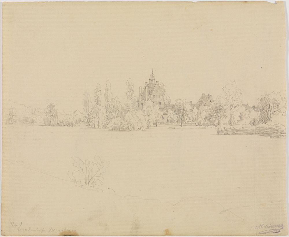 Johann Wilhelm Schirmer - Der Quadenhof in Gerresheim bei Düsseldorf