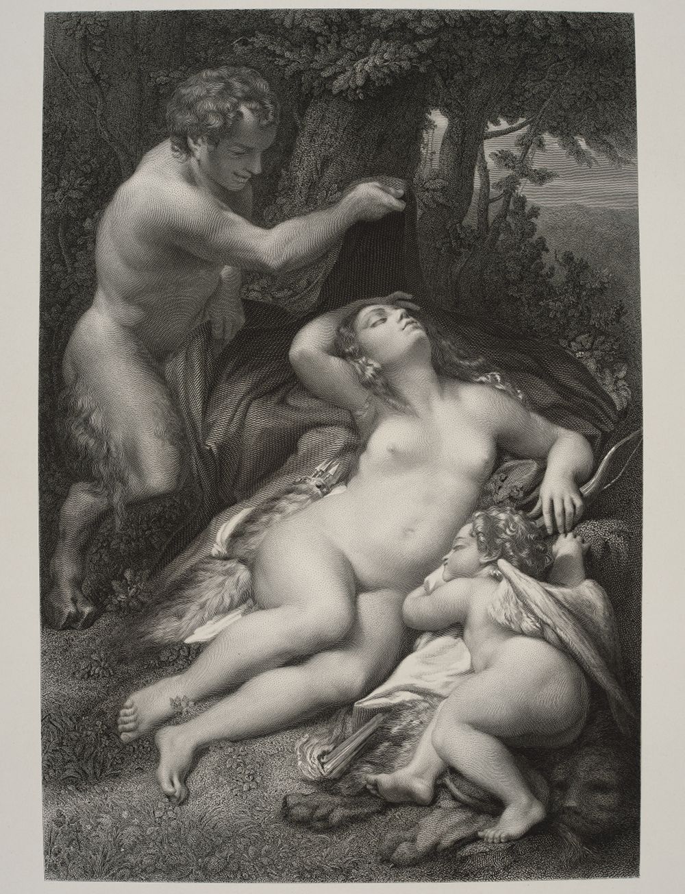 Auguste-Jean-Baptiste-Marie Blanchard - Jupiter und Antiope