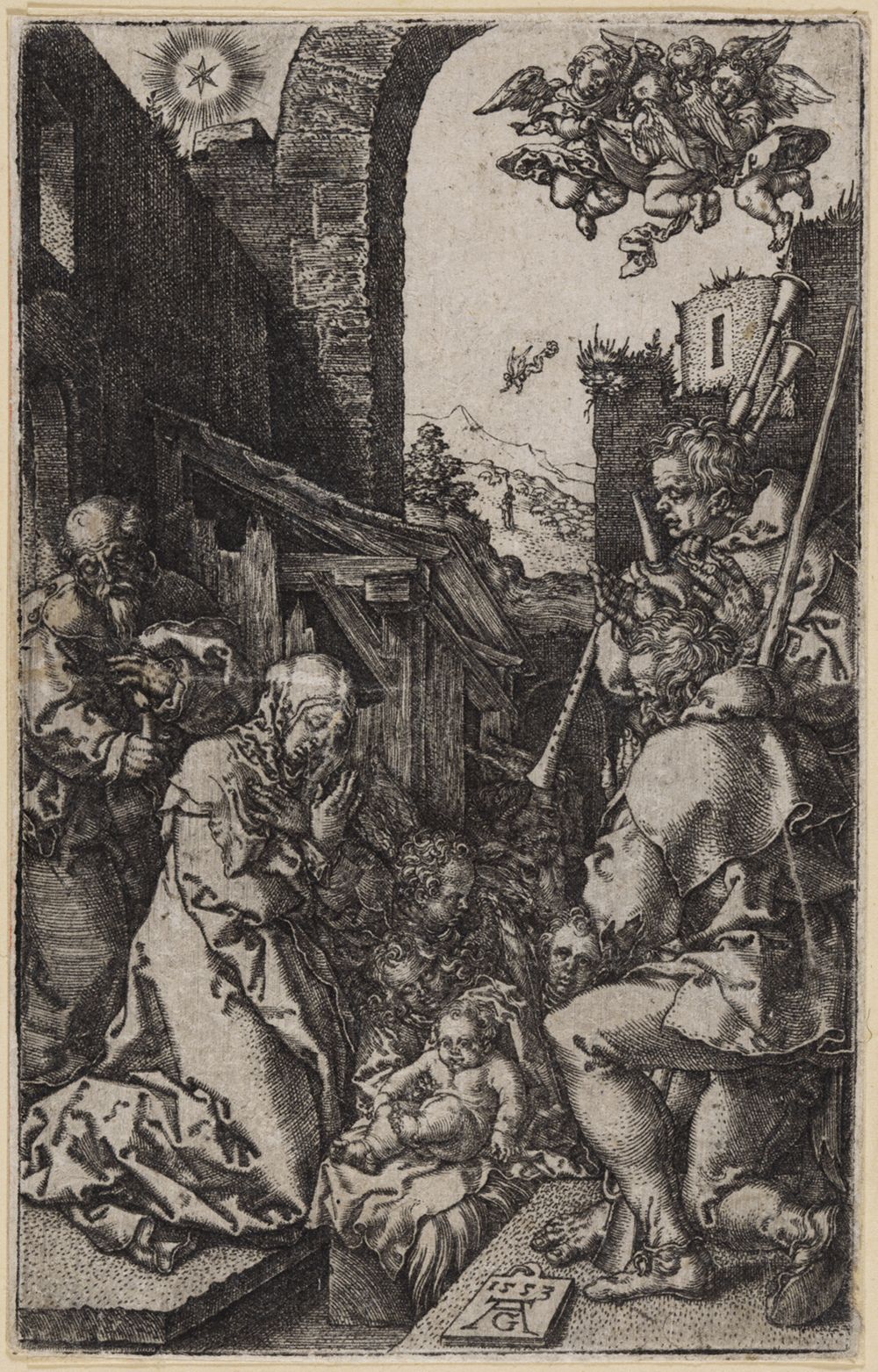 Heinrich Aldegrever - Geburt Christi