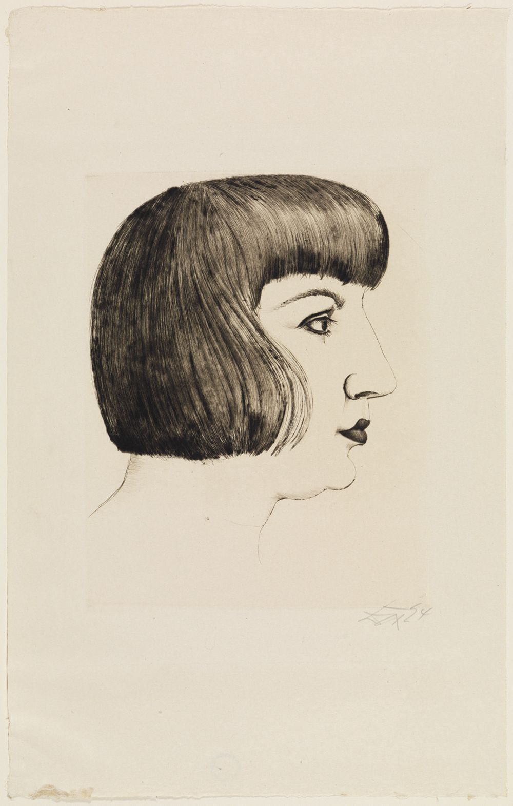 Otto Dix - Mutzli (Bildnis Frau Dix)