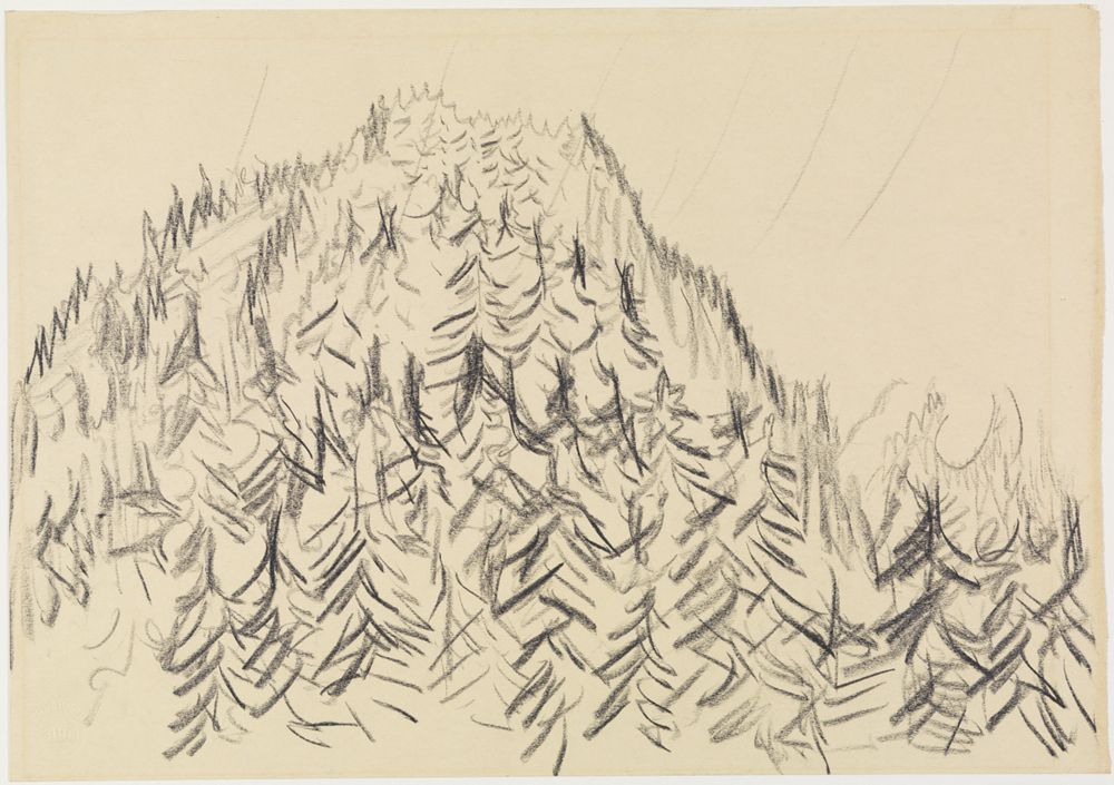 Ernst Ludwig Kirchner - Bewaldeter Hügel