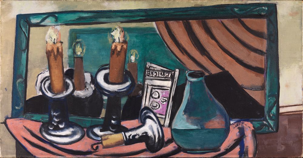 Max Beckmann - Stillleben mit gestürzter Kerze