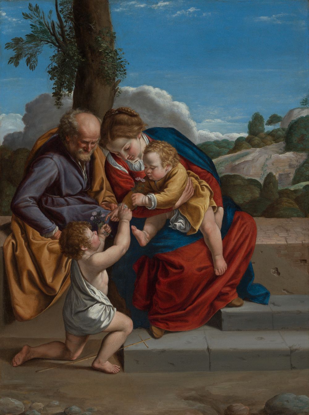 Orazio Gentileschi - Die Heilige Familie mit dem Johannesknaben