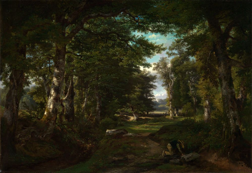 Constant Troyon - Im Wald von Meudon bei Sèvres