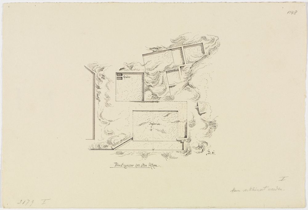 Josef Wilhelm Durm - Grundriss von Privathäusern des alten Athen