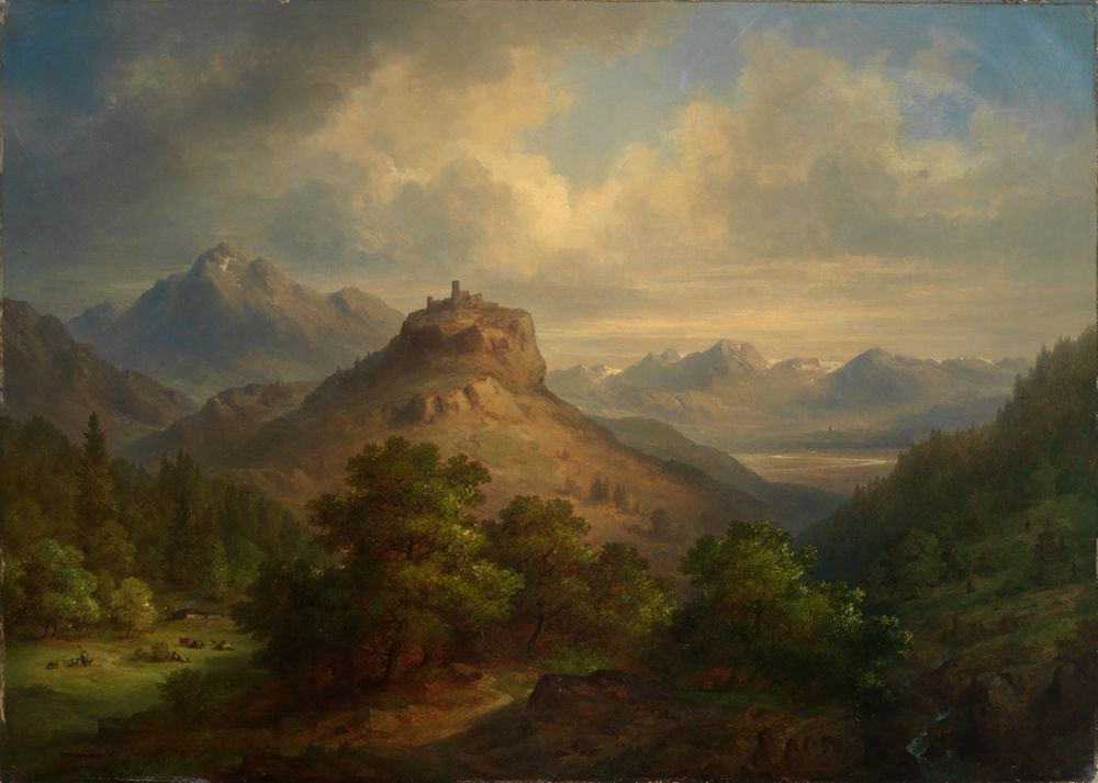 Theodor Verhas - Burg Landeck in Tirol