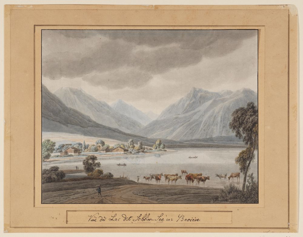 Wilhelm von Kobell - Schliersee (Vue du Lac Nommé Schlier-See)