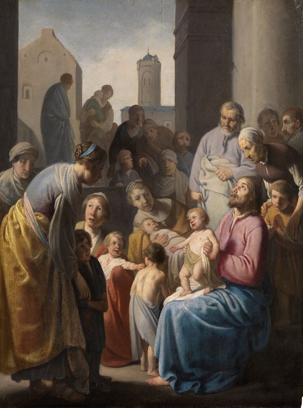 Claes Cornelisz. Moeyaert - Christus segnet die Kinder