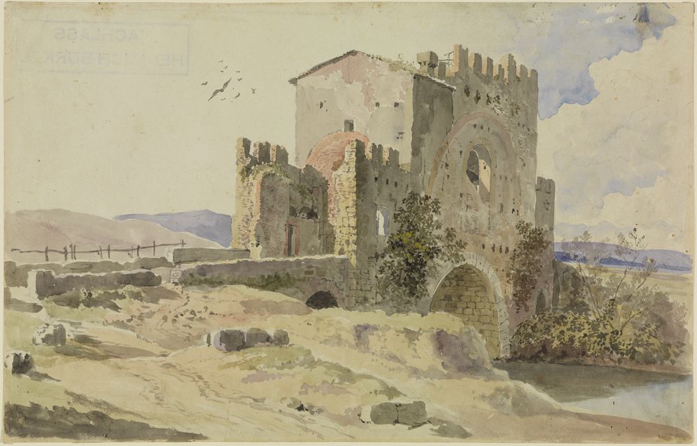 Heinrich Bürkel - Ponte Nomentano bei Rom