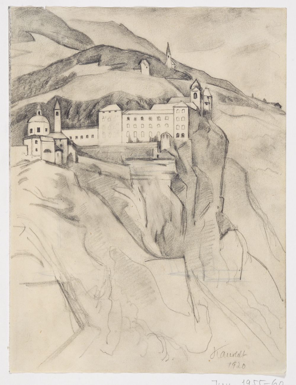Alexander Kanoldt - Blick auf Sabiona