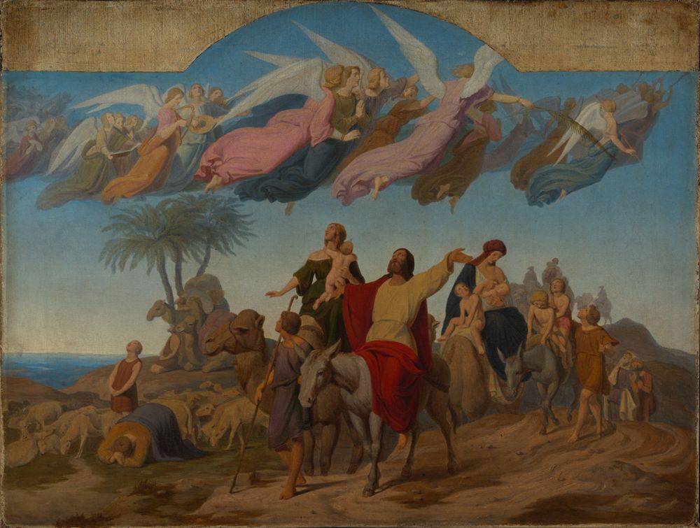 Carl Gottlieb Peschel - Jakobs Heimzug in das Gelobte Land