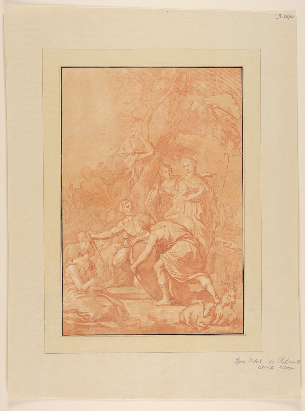 Johann Gottlieb Prestel - Jacob und Rahel am Brunnen