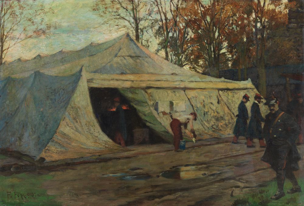 Friedrich Fehr - Aus dem französischen Gefangenenlager am Lechfeld 1914