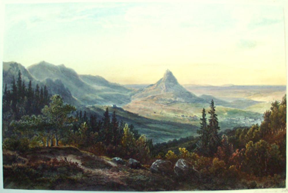Peter Franciscus Peters - Blick auf die Burg Hohenzollern