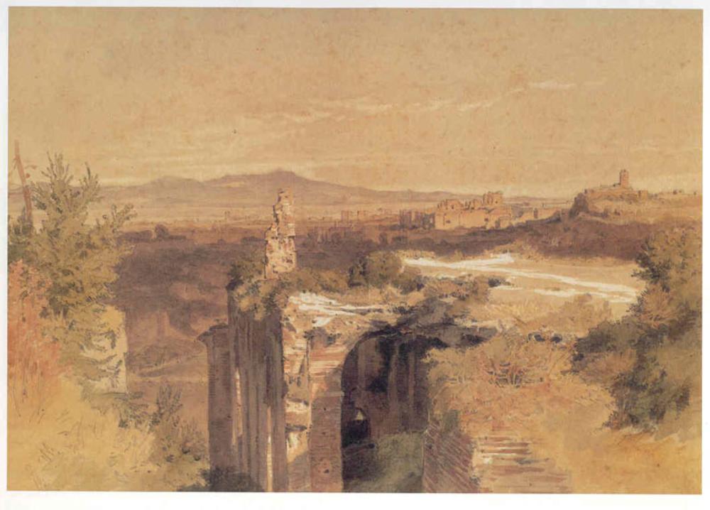 Karl Lindemann-Frommel - Blick von den Kaiserpalästen auf dem Palatin in Rom