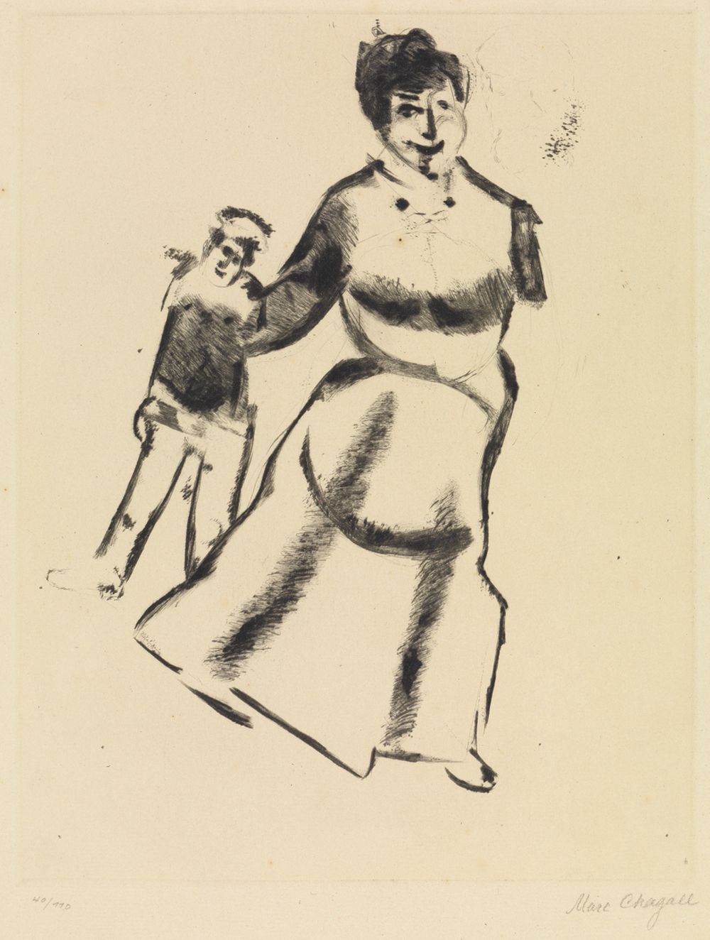 Marc Chagall - Mutter und Sohn (Mère et fils)