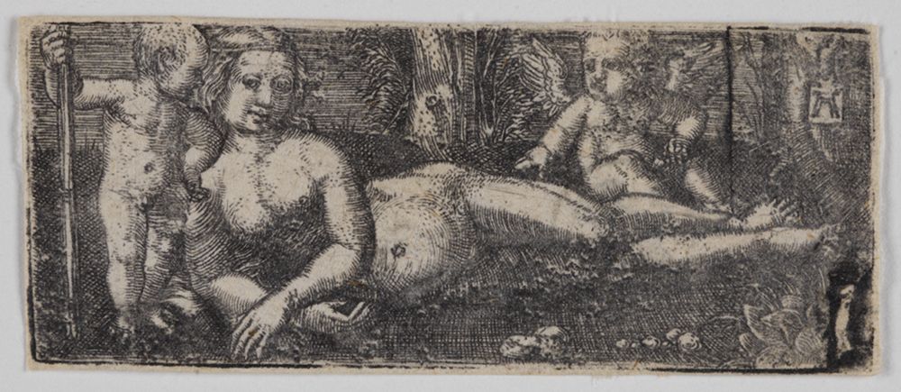 Albrecht Altdorfer - Die ruhende Venus mit zwei Putten