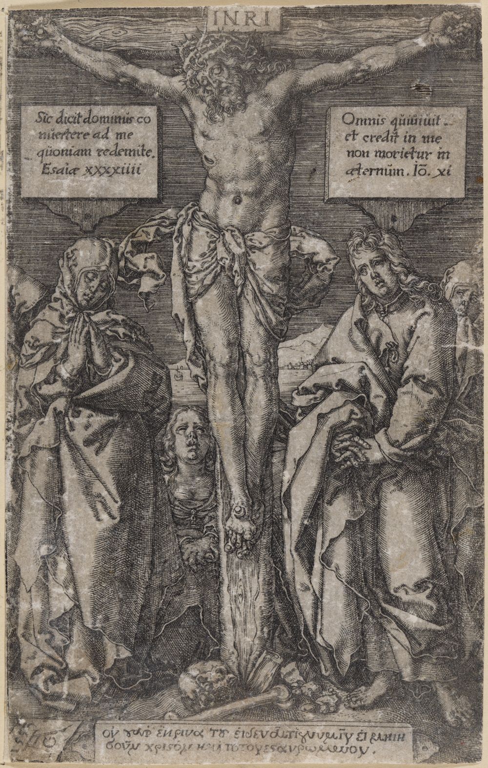 Heinrich Aldegrever - Christus am Kreuz