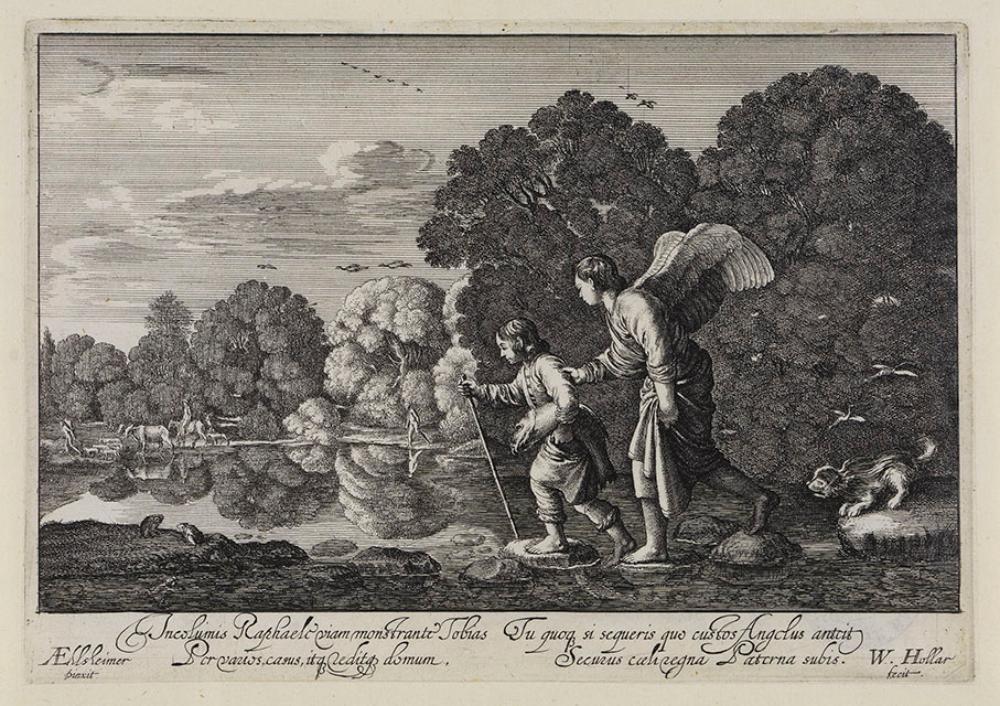 Wenzel Hollar - Der junge Tobias und der Engel