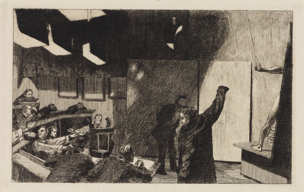 Max Klinger - Aktsaal der Kunstgewerbe-Schule