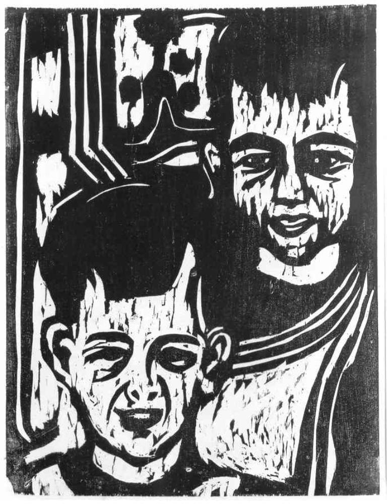 Ernst Ludwig Kirchner - Kinderporträt K - H. - Zwei Knaben (Köhler-Haußen)