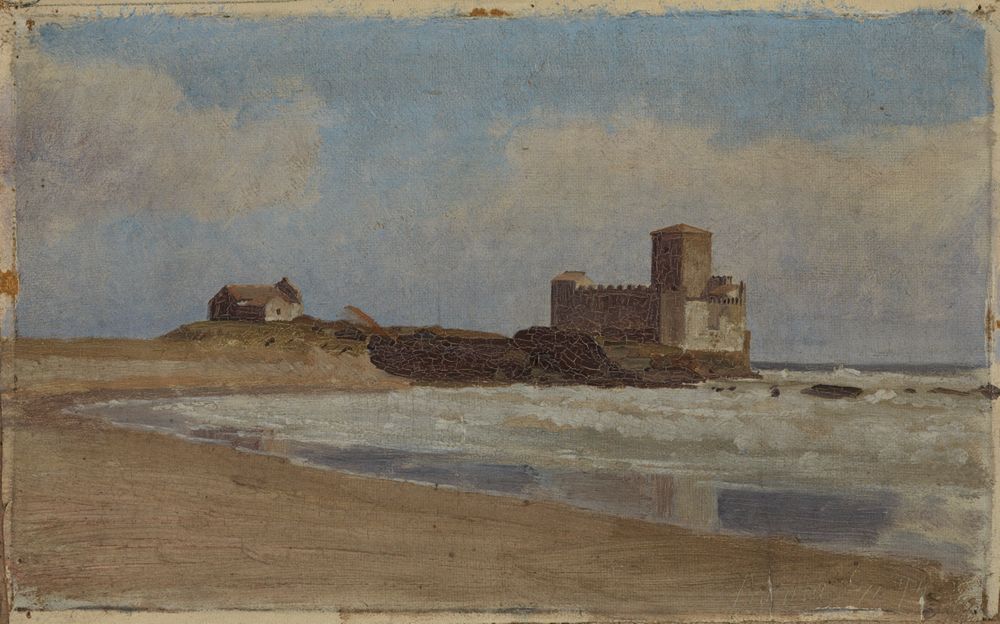 Wilhelm Ludwig Friedrich Riefstahl - Meeresküste bei Palma auf Sizilien