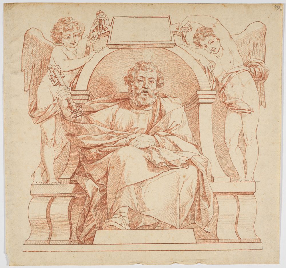 Philipp Jakob Becker - Petrus, sitzend