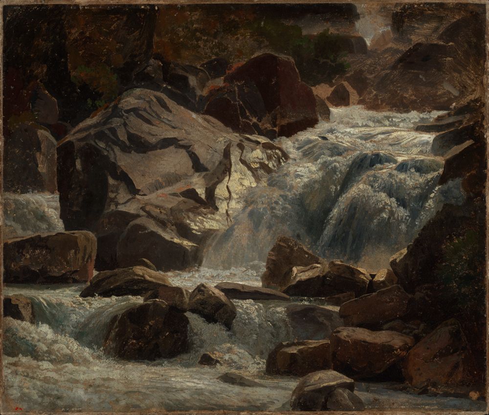 Johann Wilhelm Schirmer - Schweizer Bergbach