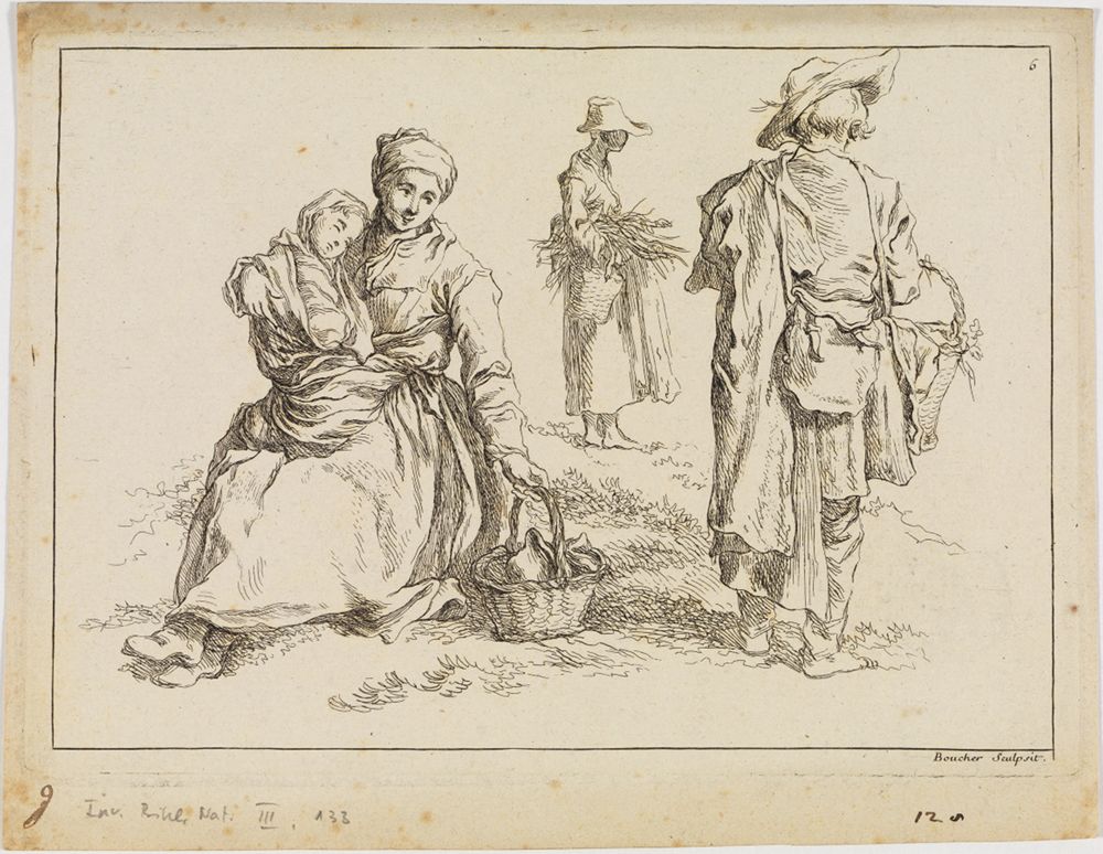 Figurenstudien (Studienbuch nach A. Bloemaert)