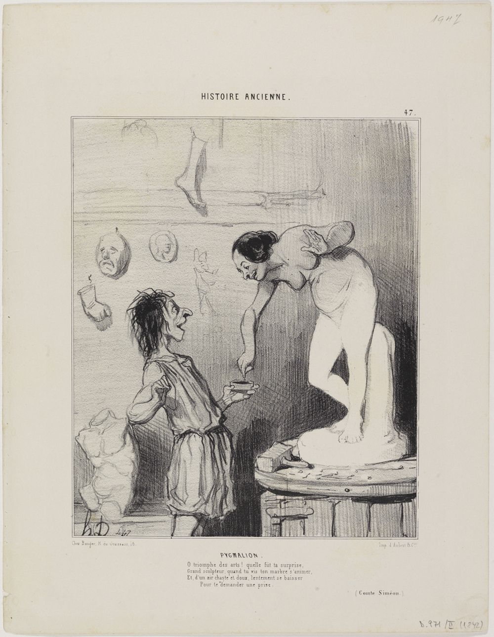 Honoré Daumier - PYGMALION : HISTOIRE ANCIENNE