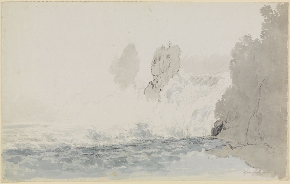 Johann Jakob Biedermann - Der Rheinfall von Schaffhausen
