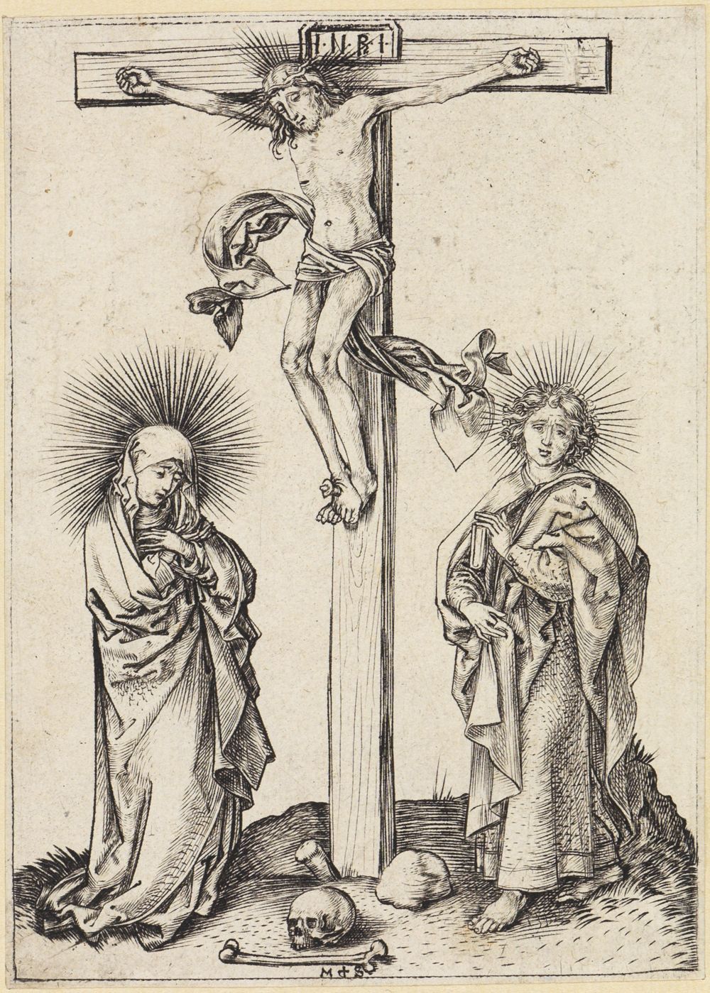 Martin Schongauer - Christus am Kreuz
