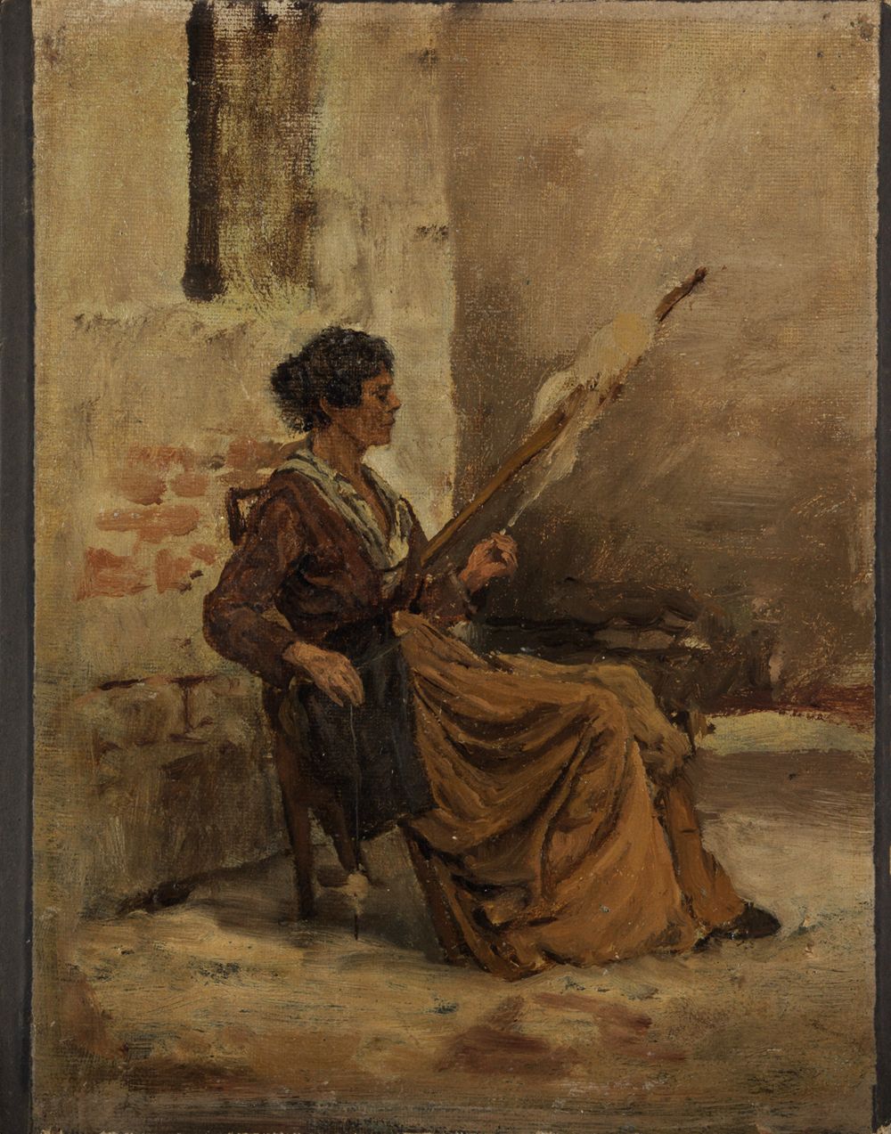 Gustav Schönleber - Spinnerin in Chioggia