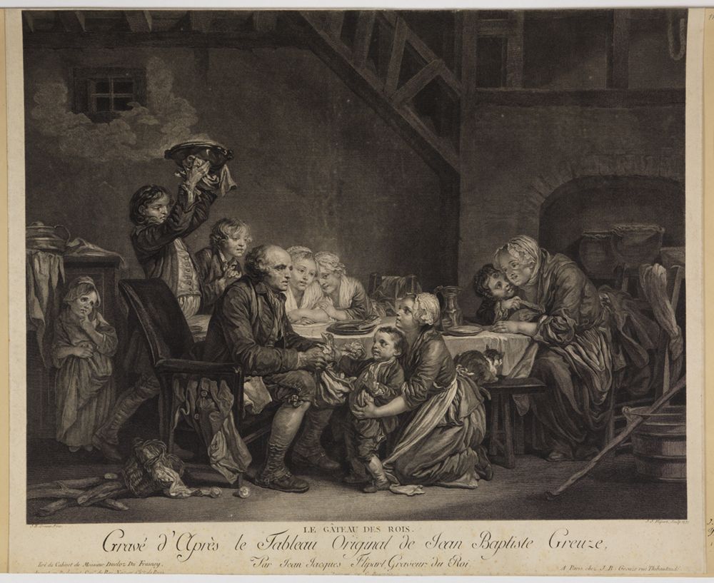 Jean-Jacques Flipart - Le Gâteau des Rois