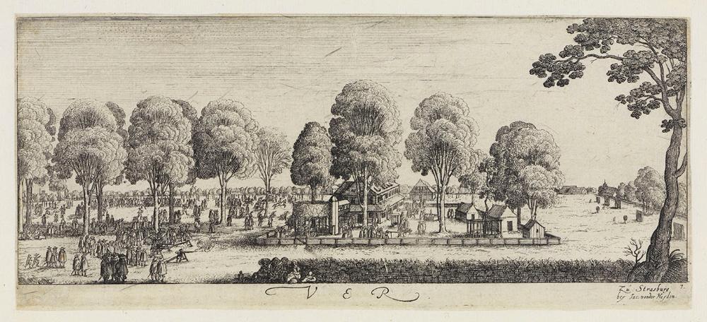 Wenzel Hollar - Frühling: Der Schützenplatz