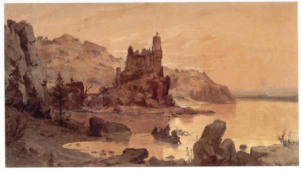 Andreas Achenbach - Burg am Meer