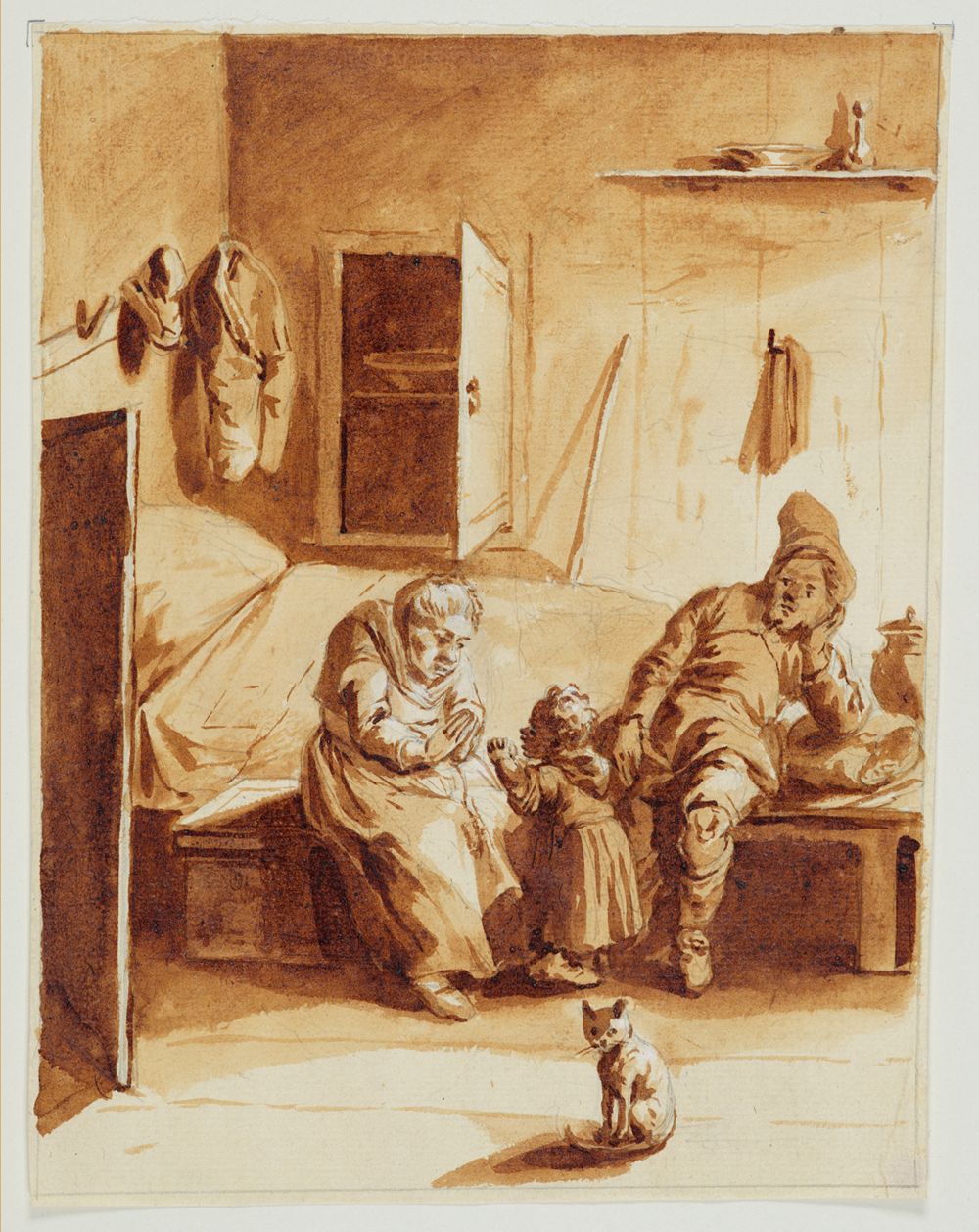 Georg Melchior Kraus - Bäuerliche Familienszene