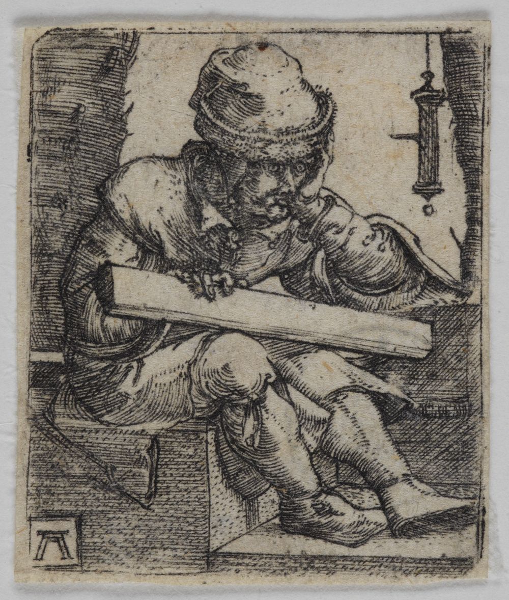 Albrecht Altdorfer - Der nachdenkende Mann (Der Zimmermann)