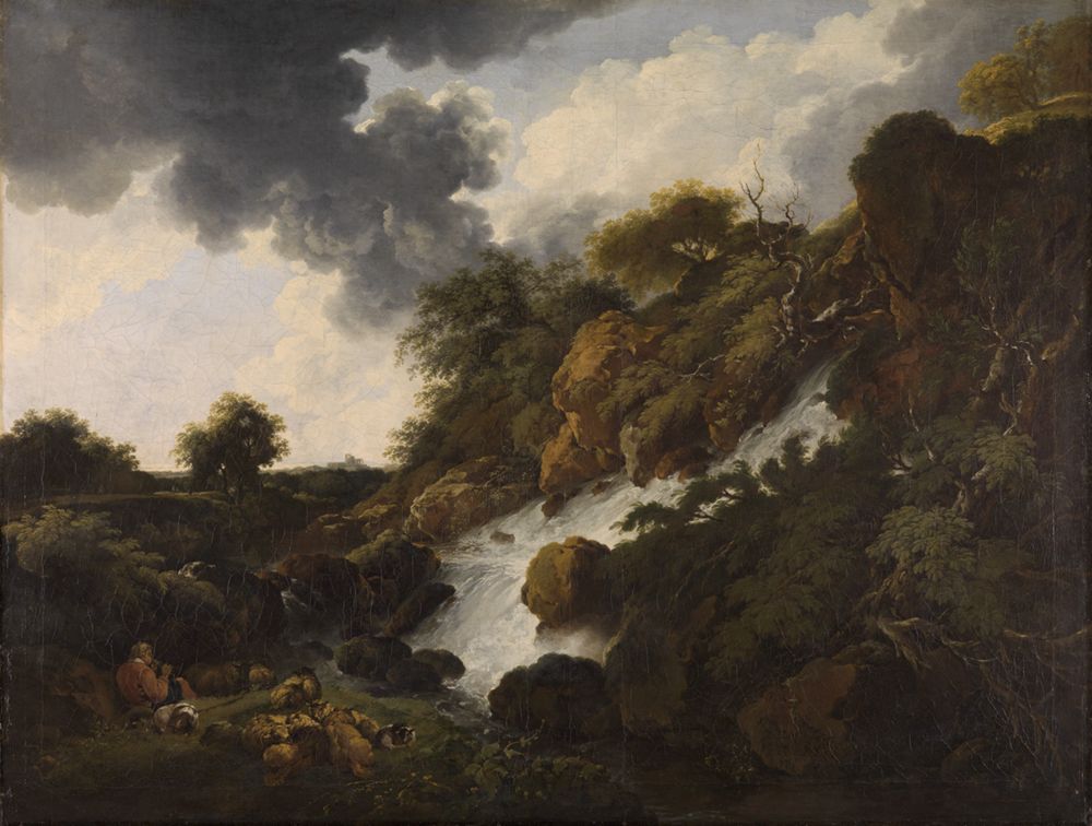 Ferdinand Kobell - Gebirgslandschaft mit Wasserfall