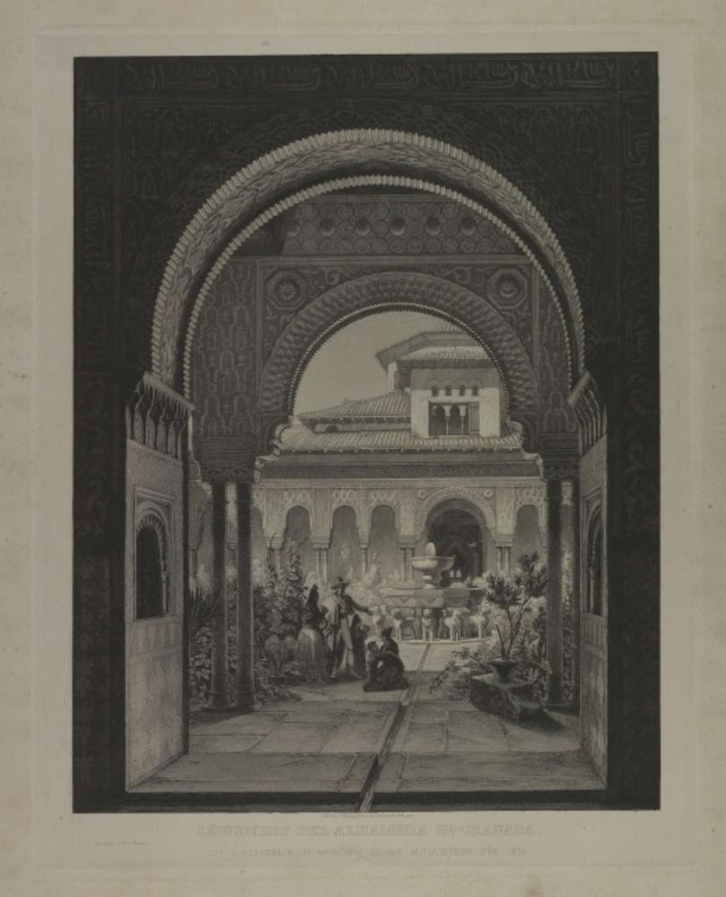 Wilhelm Gail - Löwenhof der Alhambra in Granada