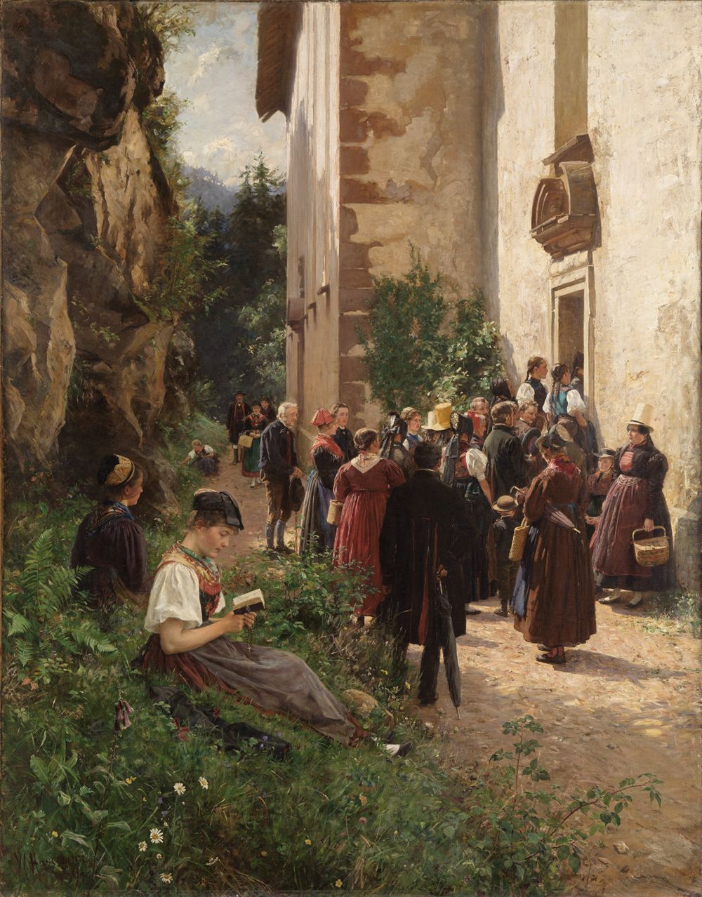 Wilhelm Gustav Friedrich Hasemann - Vor der Wallfahrtskirche in Triberg